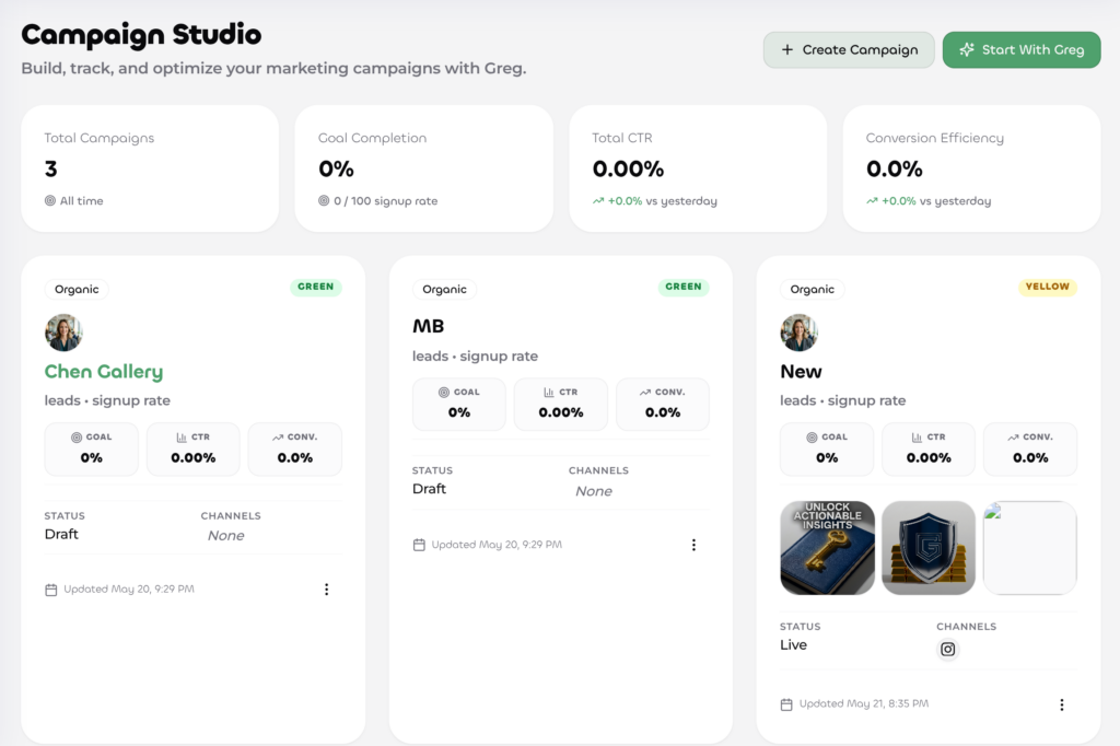 Gregs.AI campaign automation